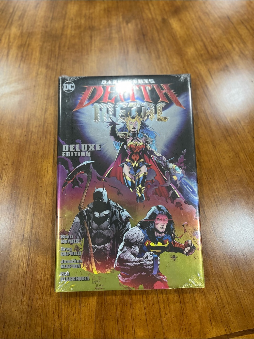 DC Death Metal Deluxe Edition Graphic Novel - Purple, Red, Blue, Black